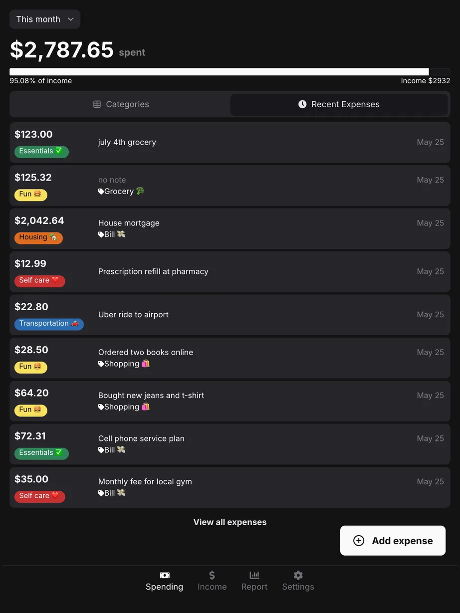 Macdeso app on tablet